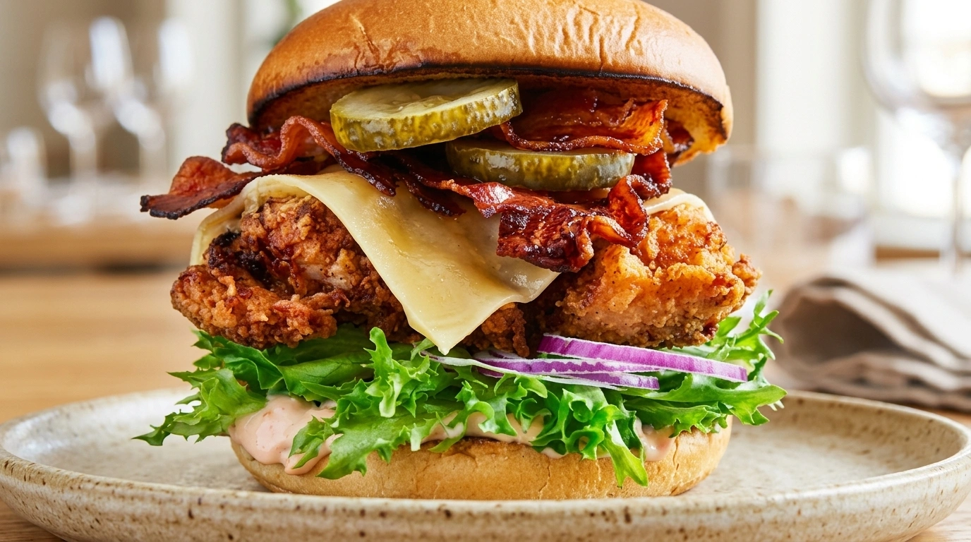 Saftiga Kycklingburgare med Hemgjord Dressing – Perfekt Lördagsmiddag - traditionellt Amerikansk Middag recept, perfekt till vardagsmiddag