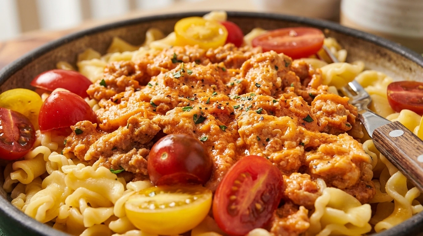 Snabb Kycklingfärssås till Pasta – Bolognese-style på 25 Minuter - traditionellt Italiensk Middag recept, perfekt till vardagsmiddag