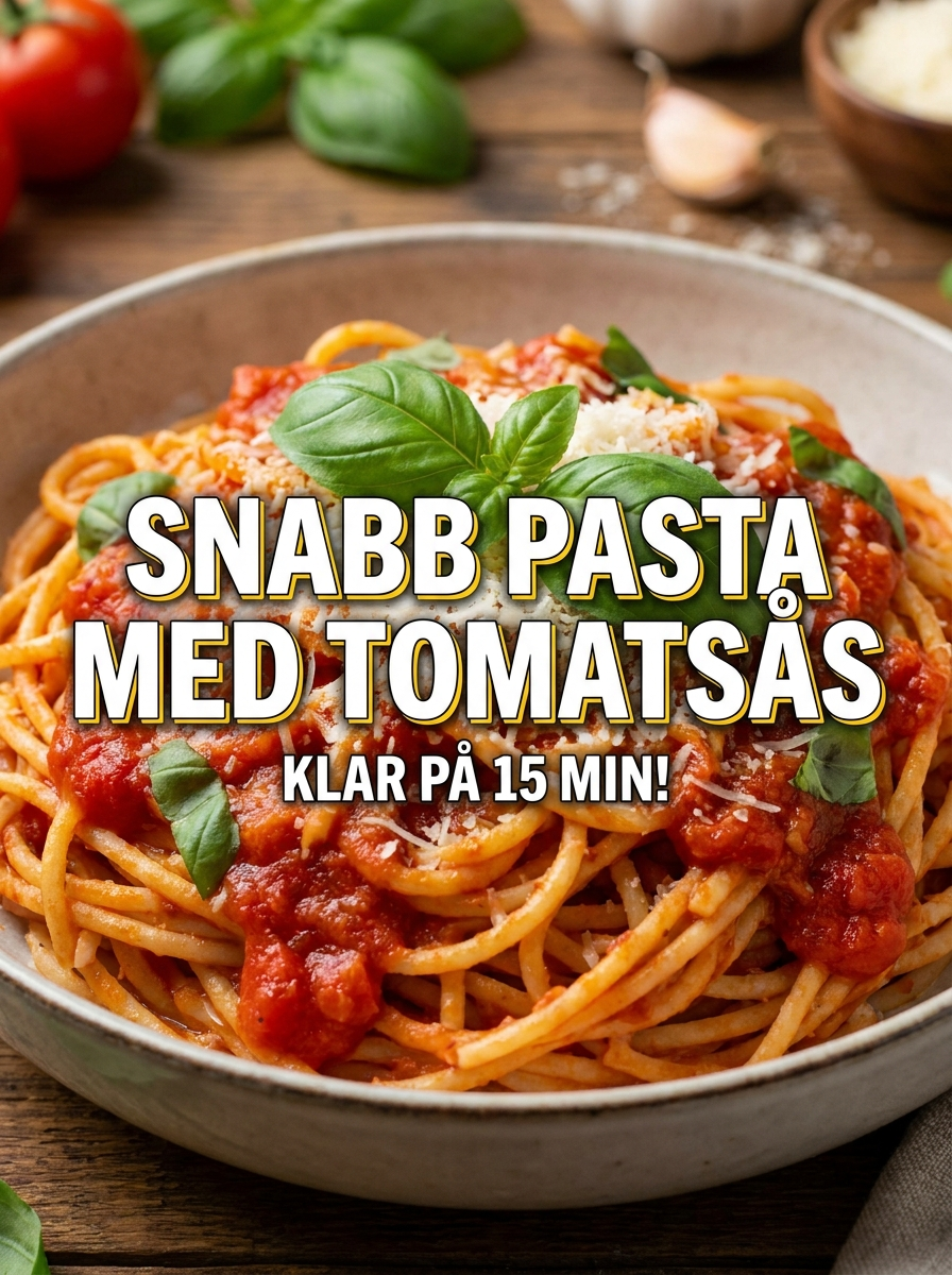 Snabb Pasta med Tomatsås