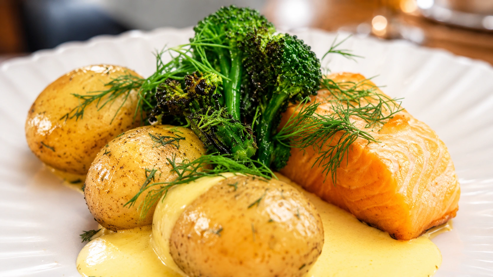 Klassisk Stekt Lax med Dillsmör och Potatis – Perfekt på 20 Minuter - traditionellt Sverige Middag recept, perfekt till vardagsmiddag