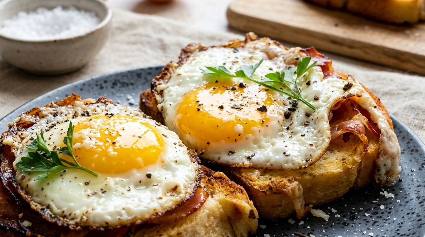 Toast med ägg och bacon – Klassisk brunch på 10 minuter - traditionellt Amerikansk Frukost recept, perfekt till vardagsmiddag