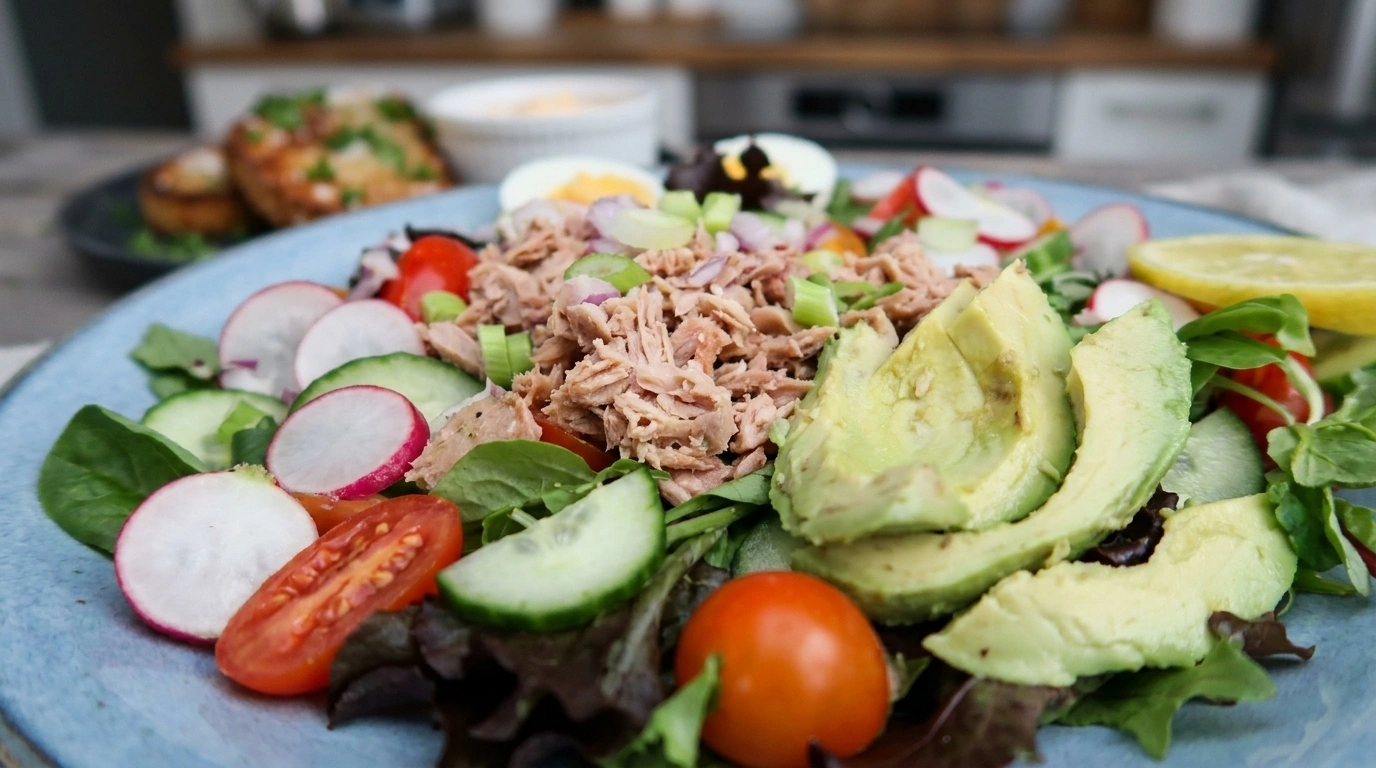 Tonfisksallad med avokado – Proteinrik sallad på 10 minuter - traditionellt Mexikansk Lunch recept, perfekt till vardagsmiddag