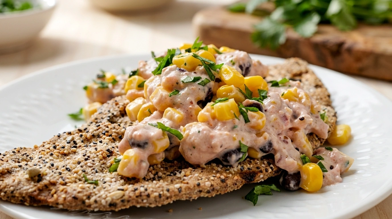 Tonfisksallad på knäckebröd – Mättande lunch på 5 minuter - traditionellt Svensk Lunch recept, perfekt till vardagsmiddag