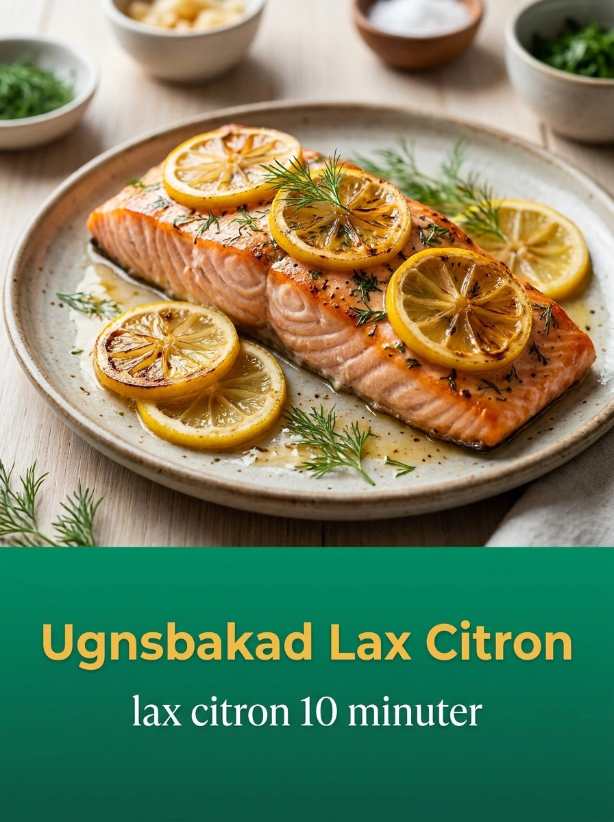 Ugnsbakad Lax med Citron