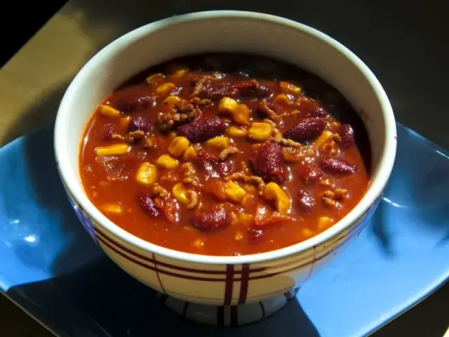 Vegetarisk chili sin carne