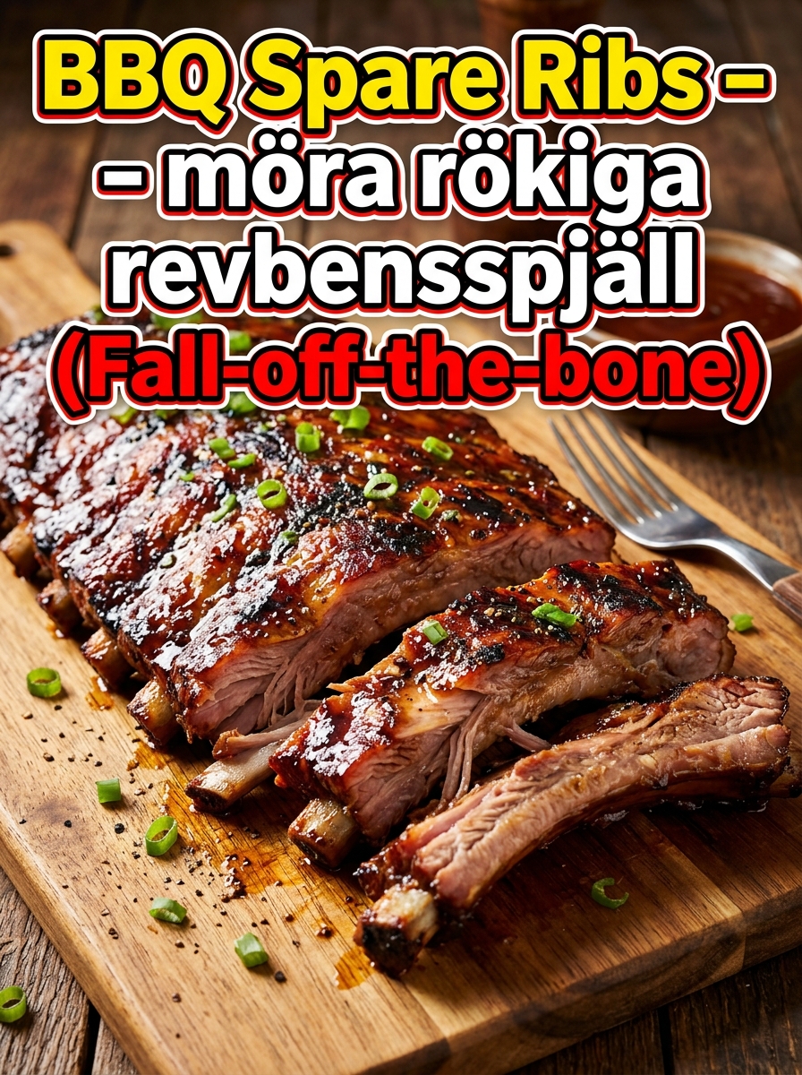 Amerikanska BBQ Spare Ribs
