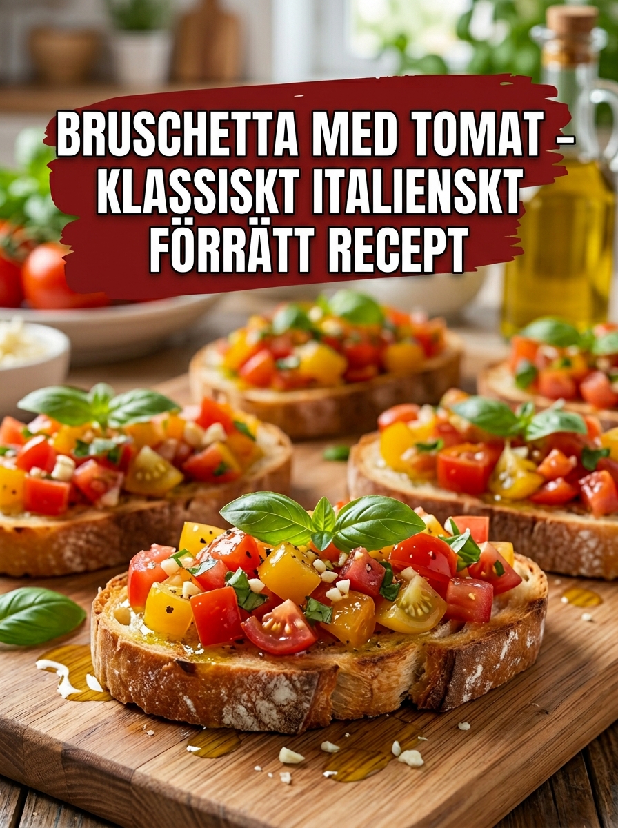Bruschetta med tomat – klassisk förrätt