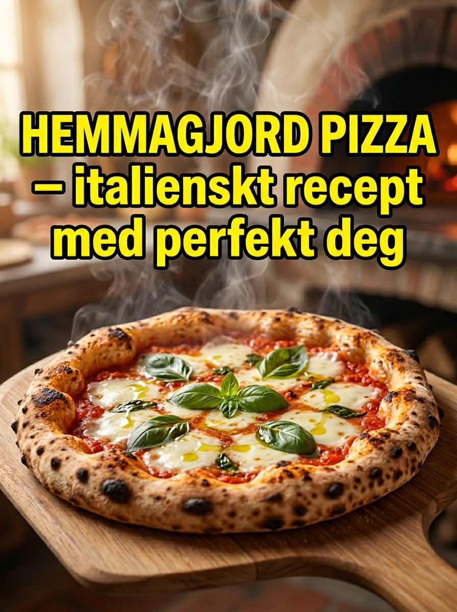 Hemmagjord pizza – krispig deg