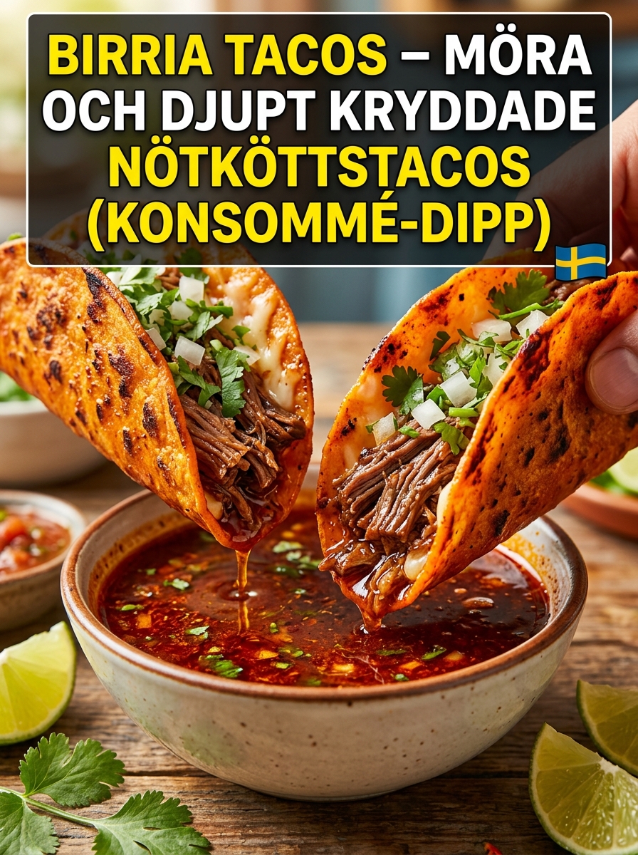 Birria Tacos – djupa, kryddiga nötköttstacos