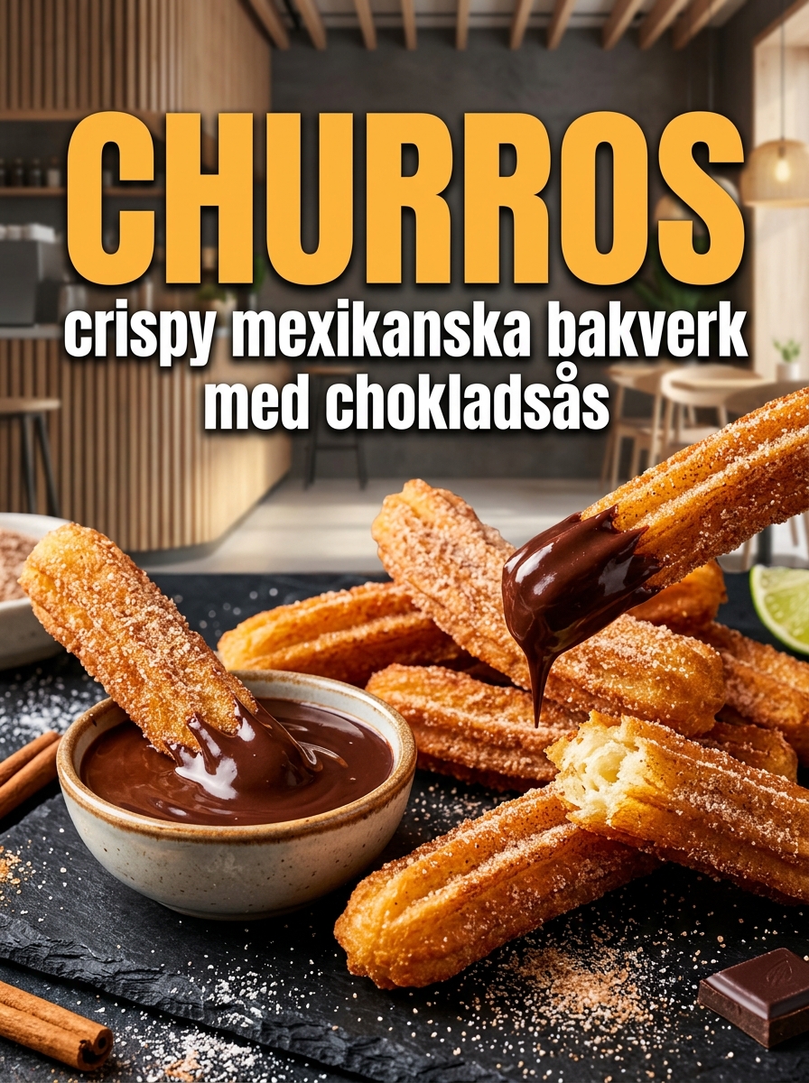 Churros med chokladsås