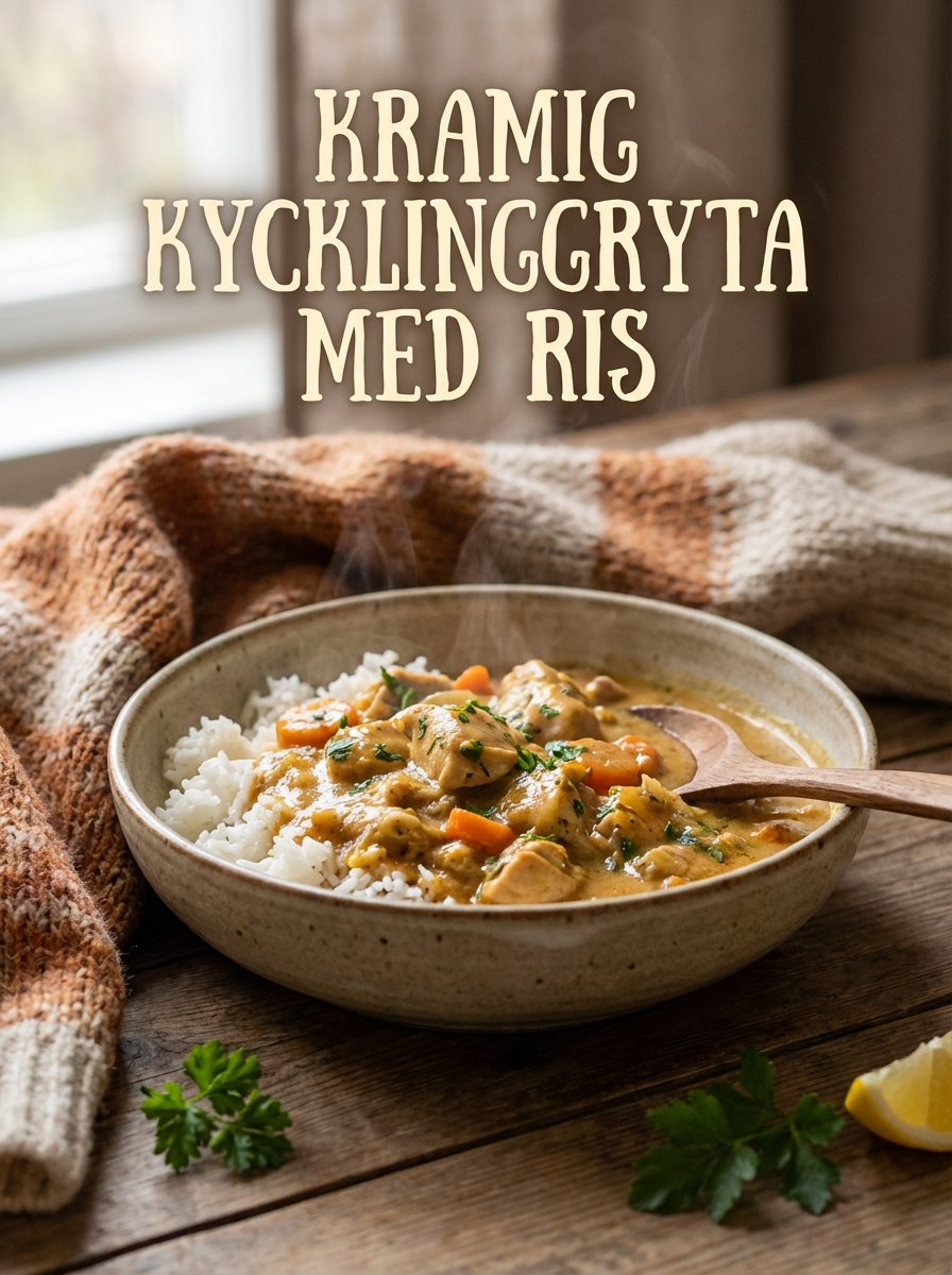 Krämig kycklinggryta med ris