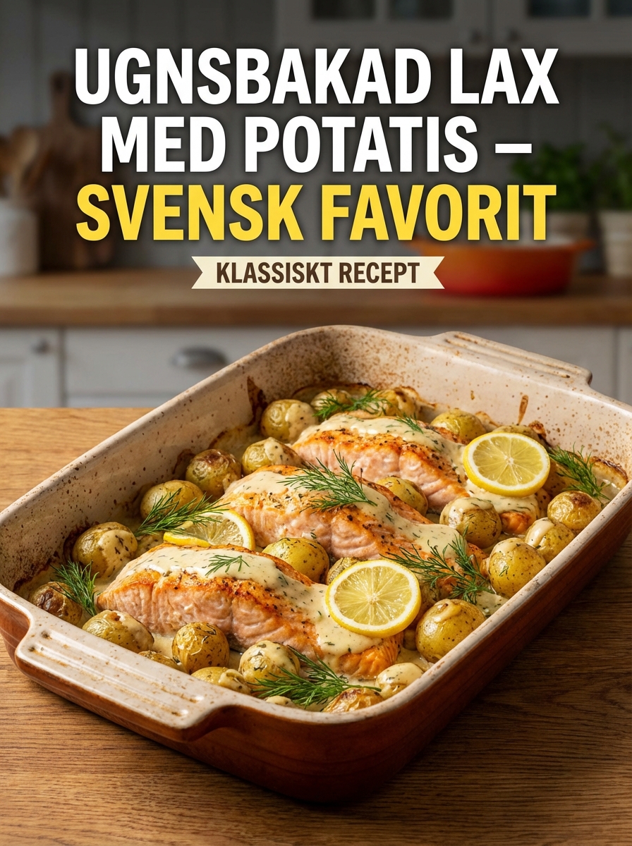 Ugnsbakad lax med potatis