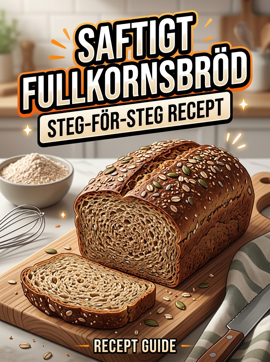 Brunt bröd – nyttigt och gott hemma - hemlagat recept
