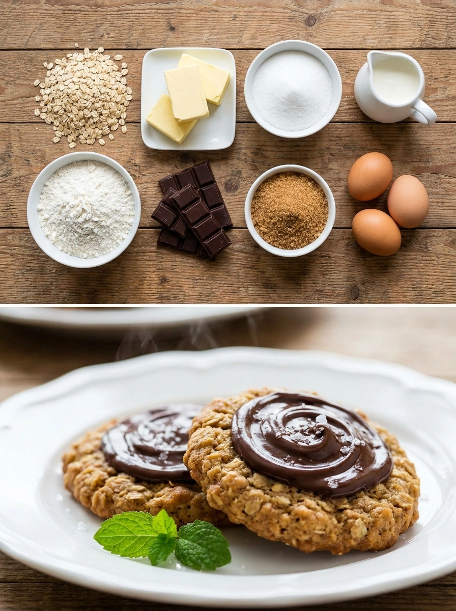 Havregrynskakor Choklad