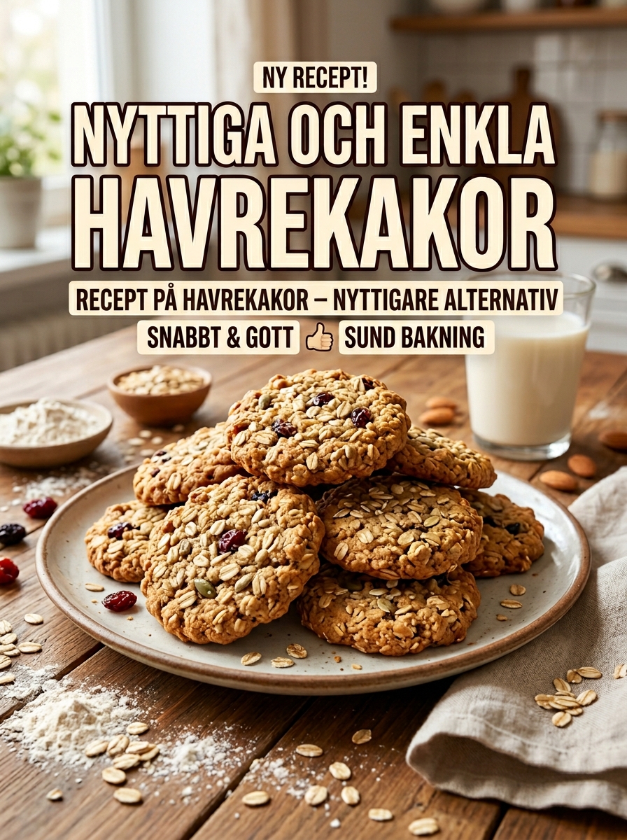 Havrekakor recept – nyttiga och enkla kakor