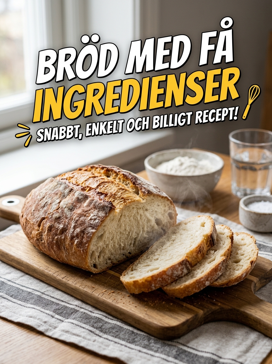 Snabbt hembakat bröd – klart på under 1 timme - hemlagat recept