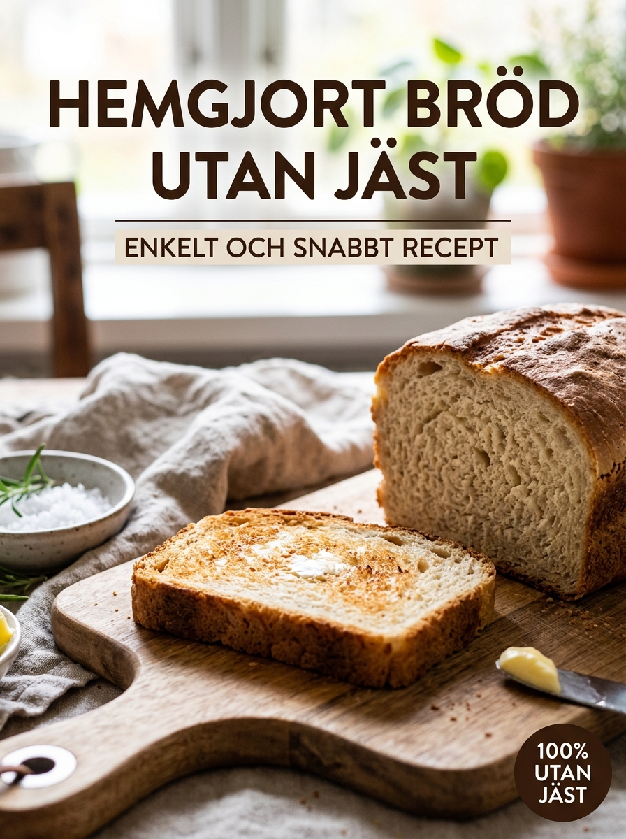 Snabbt hembakat bröd – klart på under 1 timme - hemlagat recept