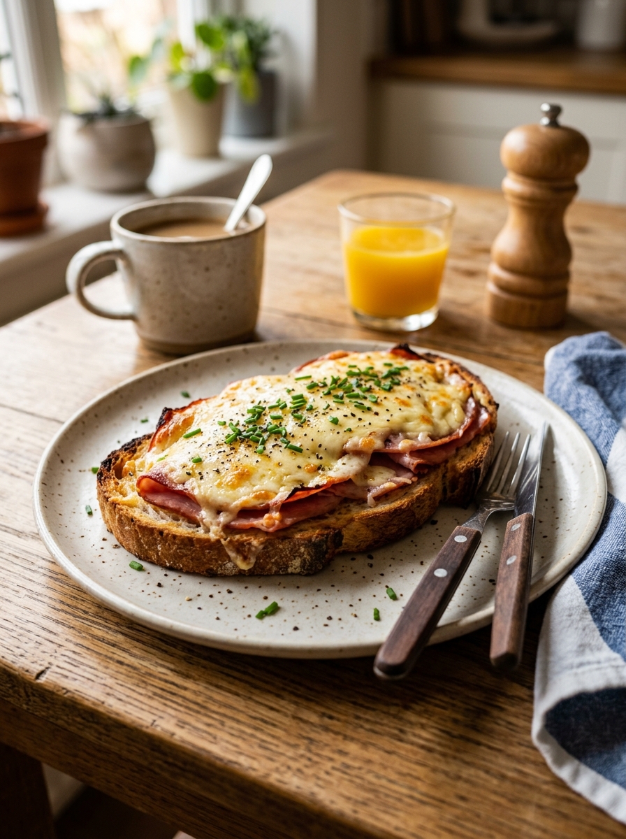 Toast med ost och skinka