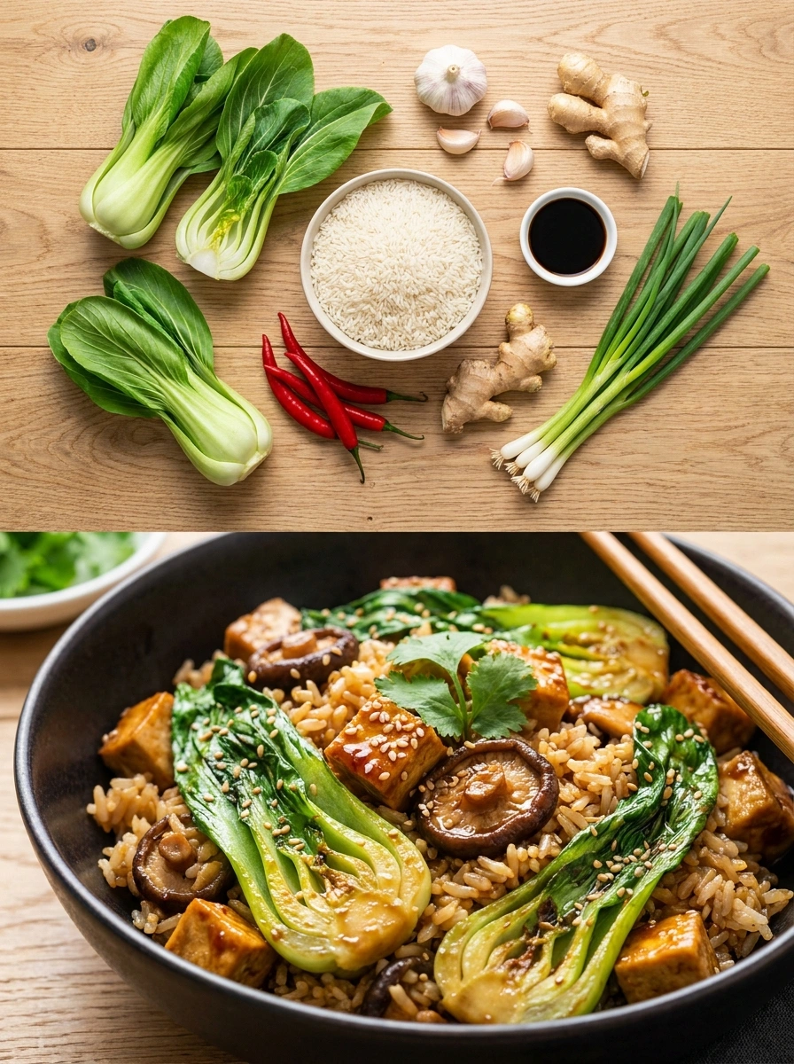 Pak Choi Jasmine Rice Wok