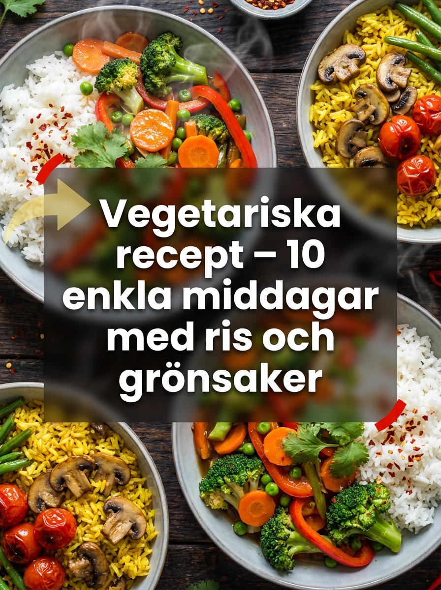 Vegetariska recept – 10 enkla middagar med ris och grönsaker